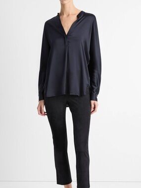 Vince Silk Oversized Blouse Size Small